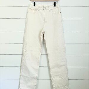 Madewell off white curvy 90's straight jeans size 29